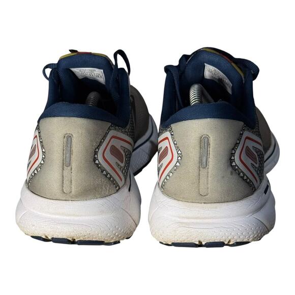 Brooks Ghost 14 Men’s Size 10.5 Gray Navy Yellow Running Shoes Cushioned Neutral - Picture 6 of 9